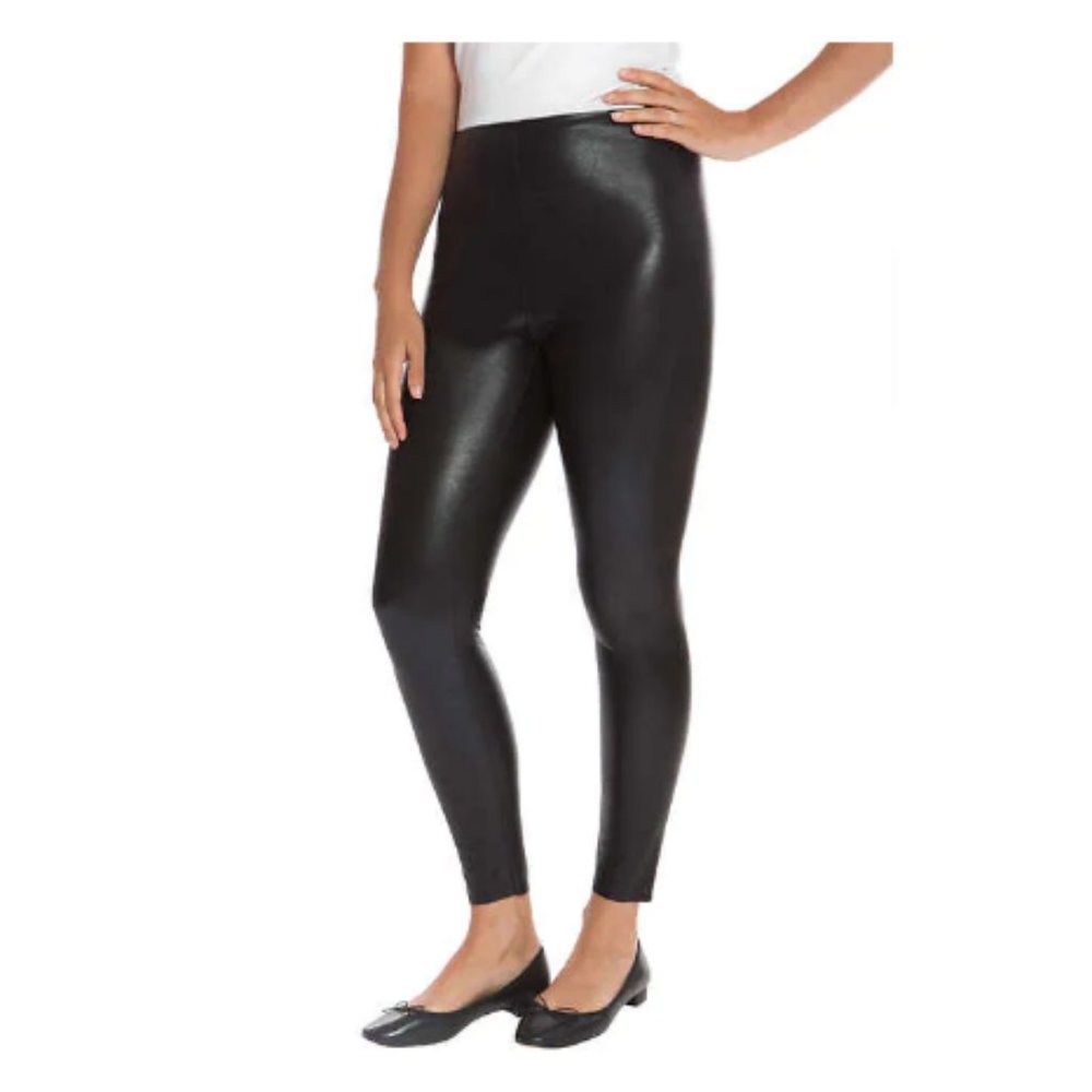 NEW Mario Serrani Ladies Faux Leather Leggings M